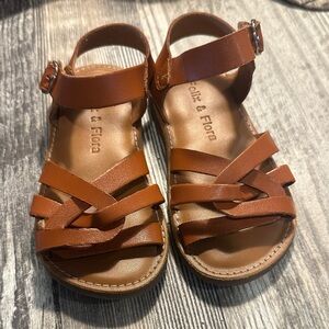 Felix & Flora Tan Kids Sandals